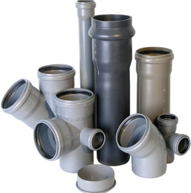 Фитинги для соединения канализационных пластиковых труб