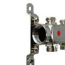 Коллекторная группа ONDO нерж сталь 9 вых. в сборе  с термостатическими и запорными клапанами_1