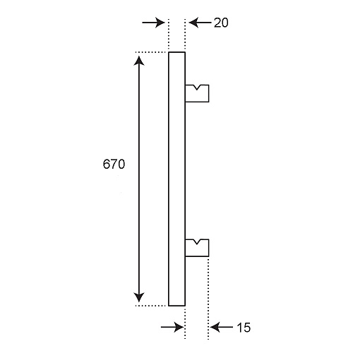 Кронштейн для радиатора напольный регулируемый 200-500мм для пан. рад. (БПЛ 007-1) СТМ ТЕРМО