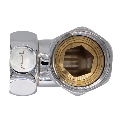 Уголок г/г 3/4"х3/4" для п/с хром. СТМ ТЕРМО (шт)