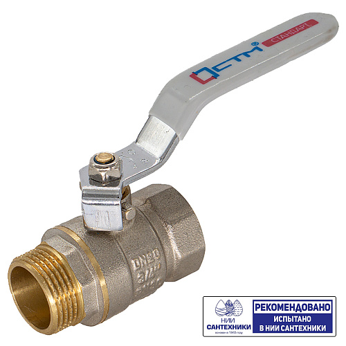 Кран шаровой для воды 1-1/4" г/ш рычаг CTM СТАНДАРТ Кран шаровой для воды 1-1/4" г/ш рычаг CTM СТАНДАРТ