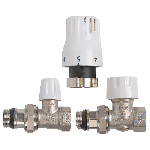 Термостатический комплект для радиатора прямой в блистере 1/2" СТМ ТЕРМО