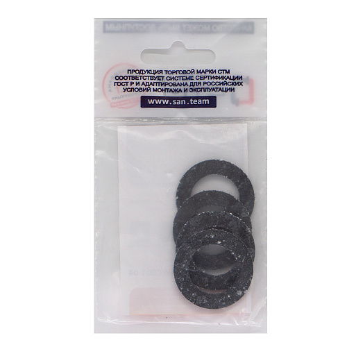 Прокладка 1" паронит 30х19х2 мм (4шт) СТМ
