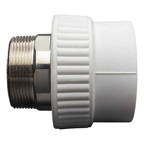 Муфта полипропиленовая PP-R комб. под ключ нар./р. DN 63х2" СТМ ПЛАСТ Муфта полипропиленовая PP-R комб. под ключ нар./р. DN 63х2" СТМ ПЛАСТ