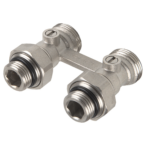 Мультифлекс, узел для нижнего прямого подключения, (Н-образный) с шаровым краном ONDO