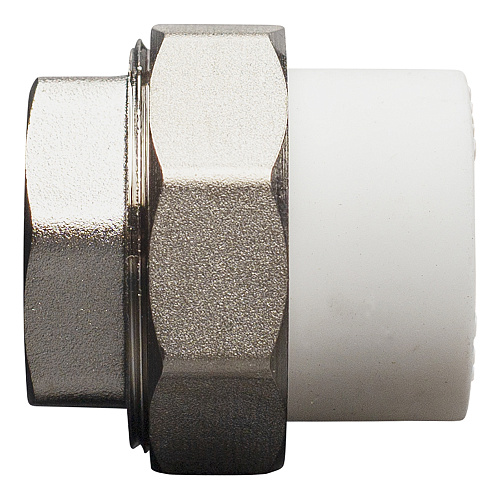 Муфта полипропиленовая PP-R комб. разъемная вн./р. DN 25х1/2" СТМ ПЛАСТ Муфта полипропиленовая PP-R комб. разъемная вн./р. DN 25х1/2" СТМ ПЛАСТ