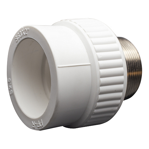 Муфта полипропиленовая PP-R комб. под ключ нар./р. DN 63х2" СТМ ПЛАСТ Муфта полипропиленовая PP-R комб. под ключ нар./р. DN 63х2" СТМ ПЛАСТ