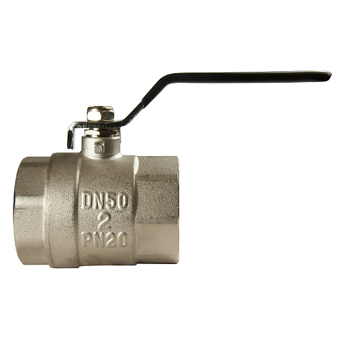 Кран шаровой для воды 2" г/г рычаг, никель, ONDO Кран шаровой для воды 2" г/г рычаг, никель, ONDO