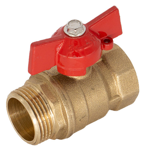 Кран шаровой для воды 1" г/ш бабочка ОПТИМА Кран шаровой для воды 1" г/ш бабочка ОПТИМА