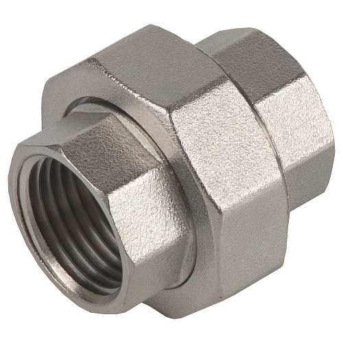 Муфта латунная резьбовая разъемная с накидной гайкой 1-1/4" г/г CTM