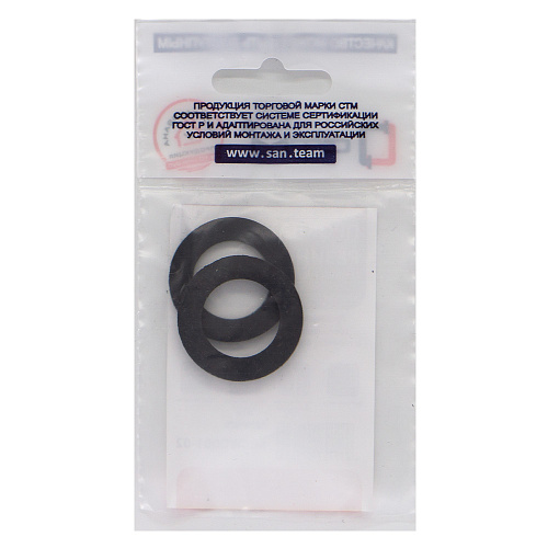 Прокладка 1" резина ТМКЩ 30х19х2 мм (2шт) СТМ Прокладка 1" резина ТМКЩ 30х19х2 мм (2шт) СТМ