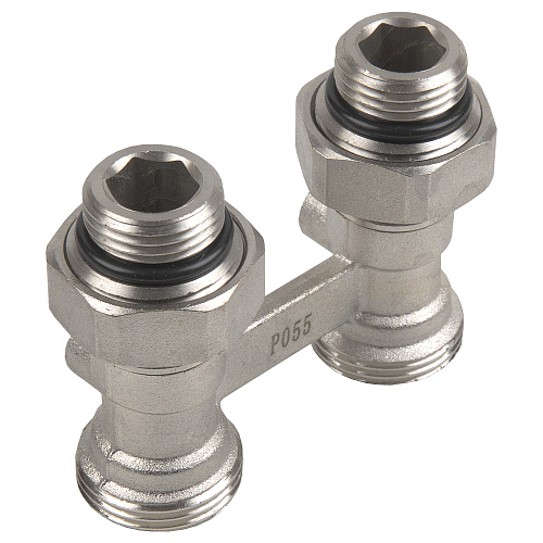 Мультифлекс, узел для нижнего прямого подключения, (Н-образный) с шаровым краном ONDO