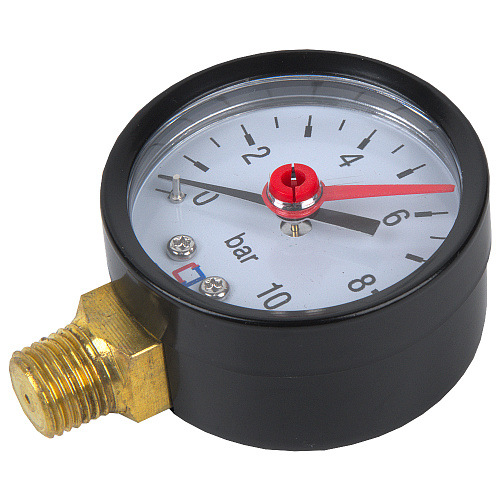 Манометр радиального подключения 1/4", измерение до 10 бар СТМ Манометр радиального подключения 1/4", измерение до 10 бар СТМ