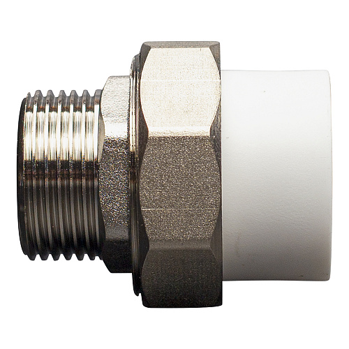 Муфта полипропиленовая PP-R комб. разъемная н./р. DN 63х2" СТМ ПЛАСТ Муфта полипропиленовая PP-R комб. разъемная н./р. DN 63х2" СТМ ПЛАСТ