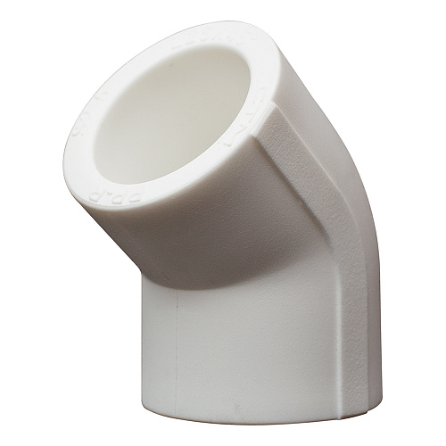 Угольник PP-R 45 град. DN 50 СТМ ПЛАСТ Угольник PP-R 45 град. DN 50 СТМ ПЛАСТ