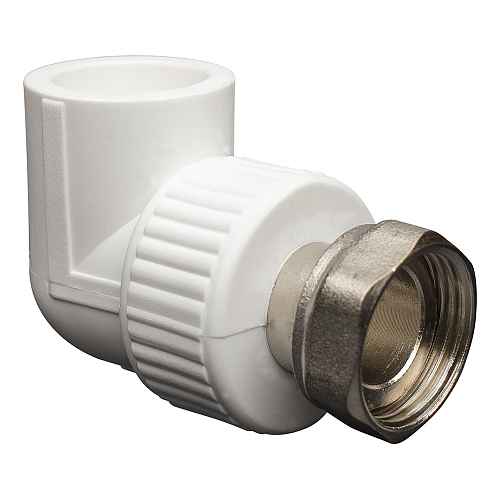 Угольник PP-R комб. c нак.гайкой вн./р. DN 25х3/4" CТМ ПЛАСТ Угольник PP-R комб. c нак.гайкой вн./р. DN 25х3/4" CТМ ПЛАСТ