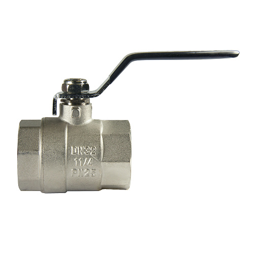 Кран шаровой для воды 1-1/4" г/г рычаг, никель, ONDO Кран шаровой для воды 1-1/4" г/г рычаг, никель, ONDO