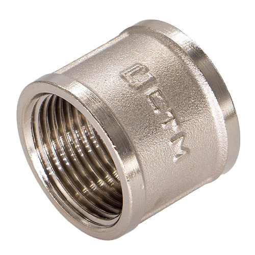 Муфта латунная резьбовая  прямая  1" г/г CTM Муфта латунная резьбовая  прямая  1" г/г CTM