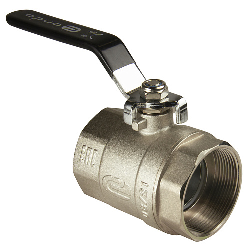 Кран шаровой для воды 2" г/г рычаг, никель, ONDO Кран шаровой для воды 2" г/г рычаг, никель, ONDO