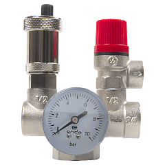 Группа безопасности котла проходная 1"  (6 бар) ONDO