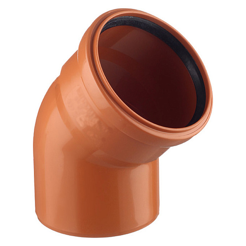 Отвод канализационный 45 град. DN 110 нар. Отвод канализационный 45 град. DN 110 нар.