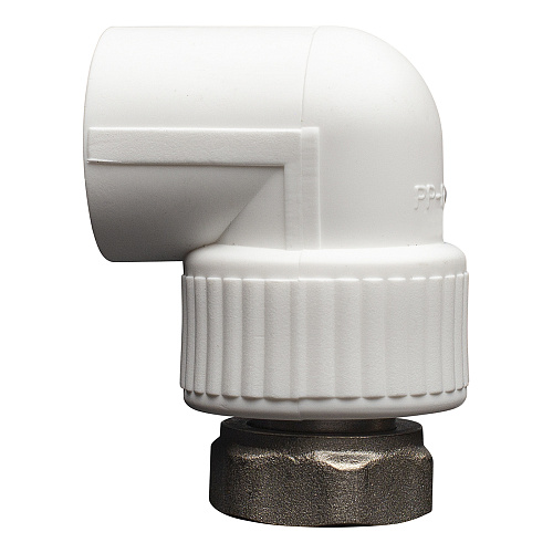 Угольник PP-R комб. c нак.гайкой вн./р. DN 25х3/4" CТМ ПЛАСТ Угольник PP-R комб. c нак.гайкой вн./р. DN 25х3/4" CТМ ПЛАСТ