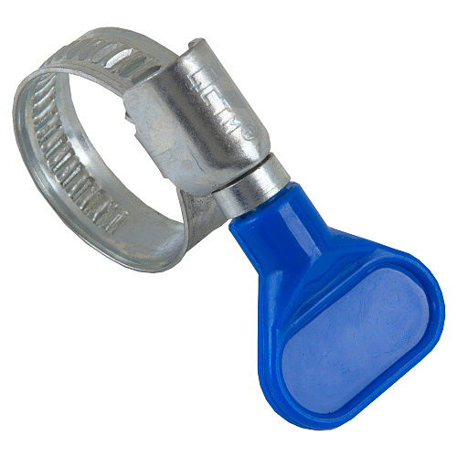 Хомут стальной винтовой с барашком 3/4" (10-19мм) 9мм СТМ