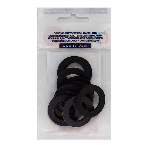 Прокладка 1" резина ТМКЩ 30х19х2 мм (20шт) СТМ Прокладка 1" резина ТМКЩ 30х19х2 мм (20шт) СТМ