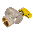 Кран шаровой для газа угловой 1/2" г/г бабочка CTM ГАЗ_2