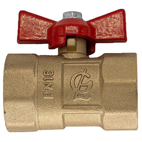 Кран шаровой для воды 1/2" г/г бабочка ГАЛЛОП ПРАКТИК 130