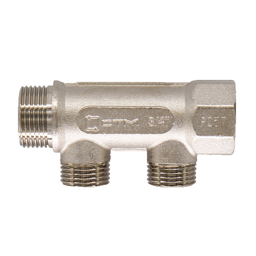 Коллектор 2 выхода (наружная резьба) 1"х1/2" СТМ