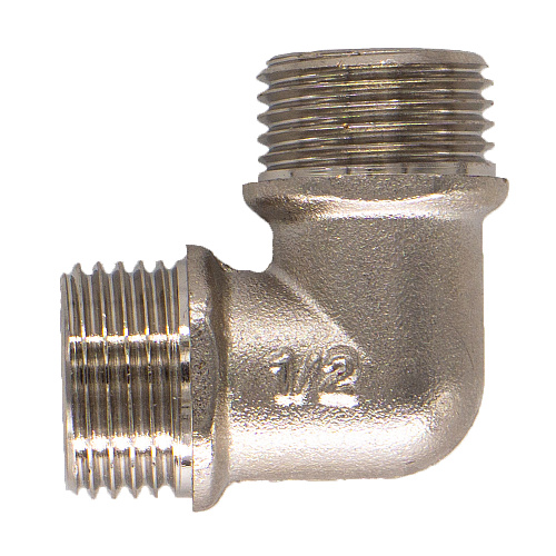 Уголок латунный с ограничителем  1/2" ш/ш CTM Уголок латунный с ограничителем  1/2" ш/ш CTM