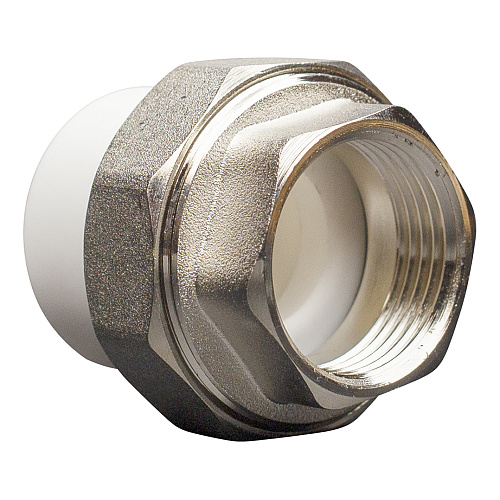 Муфта полипропиленовая PP-R комб. разъемная вн./р. DN 32х3/4" СТМ ПЛАСТ Муфта полипропиленовая PP-R комб. разъемная вн./р. DN 32х3/4" СТМ ПЛАСТ