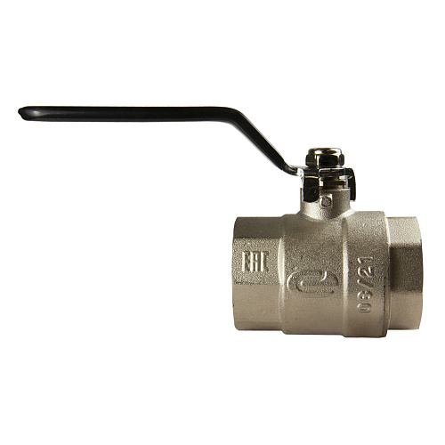 Кран шаровой для воды 1-1/2" г/г рычаг, никель, ONDO Кран шаровой для воды 1-1/2" г/г рычаг, никель, ONDO