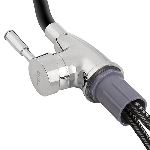 Смеситель FLOE FK234-DN для кухни, 40 мм, на гайке,с бок.штыревой ручкой,с гибким черным изливом Смеситель FLOE FK234-DN для кухни, 40 мм, на гайке,с бок.штыревой ручкой,с гибким черным изливом