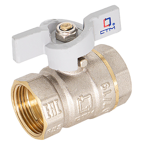 Кран шар. для воды 3/4" г/г бабочка CTM СТАНДАРТ