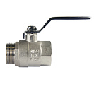 Кран шаровой для воды 1-1/4" г/ш рычаг,  никель,  ONDO