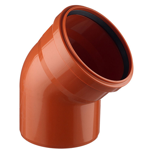 Отвод канализационный 45 град. DN 160 нар. Отвод канализационный 45 град. DN 160 нар.