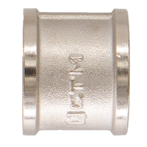 Муфта латунная резьбовая  прямая   1/2" г/г CTM