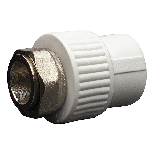 Муфта полипропиленовая PP-R комб. с нак.гайкой в./р. DN 20х1/2" СТМ ПЛАСТ Муфта полипропиленовая PP-R комб. с нак.гайкой в./р. DN 20х1/2" СТМ ПЛАСТ