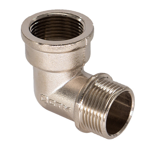 Уголок латунный с ограничителем  1/2" г/ш CTM