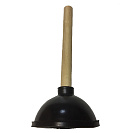 Вантуз конический D=140 мм с дер. ручкой h=320 мм