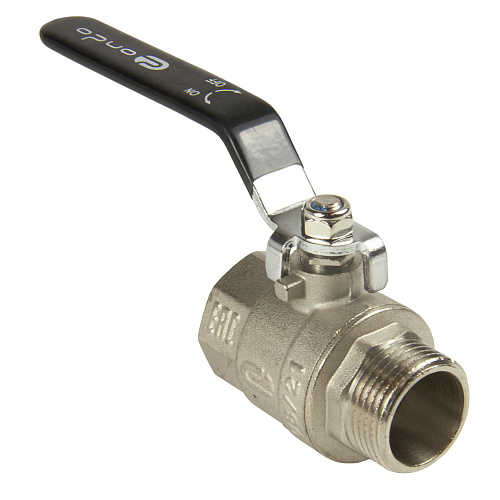 Кран шаровой для воды 1" г/ш рычаг, никель, ONDO Кран шаровой для воды 1" г/ш рычаг, никель, ONDO