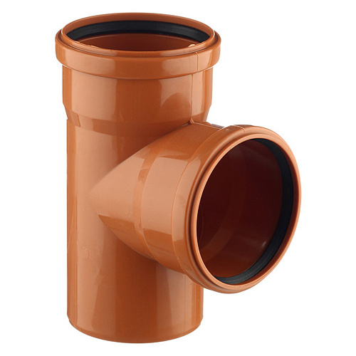 Тройник канализационный 90 град. DN 110 нар. Тройник канализационный 90 град. DN 110 нар.