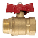 Кран шар. для воды 1" г/ш бабочка ОПТИМА_1