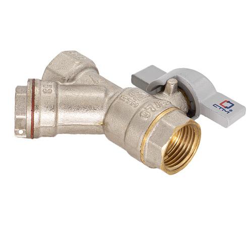 Кран шаровой 1/2" с фильтром бабочка CTM СТАНДАРТ Кран шаровой 1/2" с фильтром бабочка CTM СТАНДАРТ