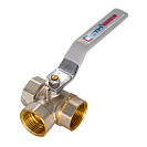 Кран шаровой для воды 3/4" трехходовой,  тип T рычаг СTM СТАНДАРТ