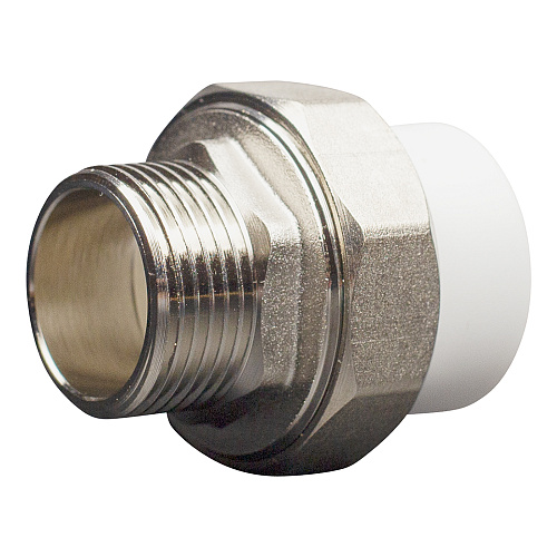 Муфта полипропиленовая PP-R комб. разъемная н./р. DN 20х1" СТМ ПЛАСТ Муфта полипропиленовая PP-R комб. разъемная н./р. DN 20х1" СТМ ПЛАСТ