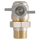 Кран шаровой для воды 3/4" с накидной гайкой угловой бабочка,  CTM СТАНДАРТ_3