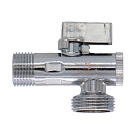 Кран шаровой для бытовых приборов угл. 1/2"х3/4" ш/ш с фильтром и отражат. бабочка,  хромированный СТМ_4